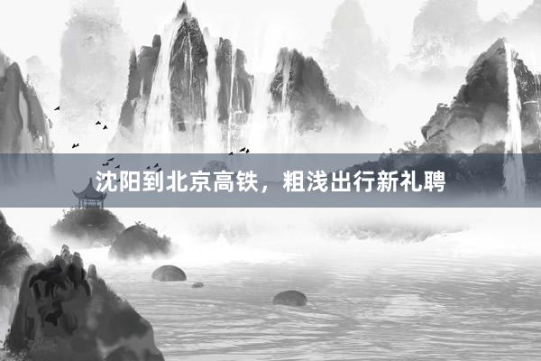沈阳到北京高铁，粗浅出行新礼聘
